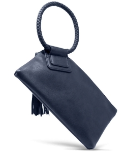 Fashion Handcufee Tassel Wristlet Clutch JYM-0346 NAVY